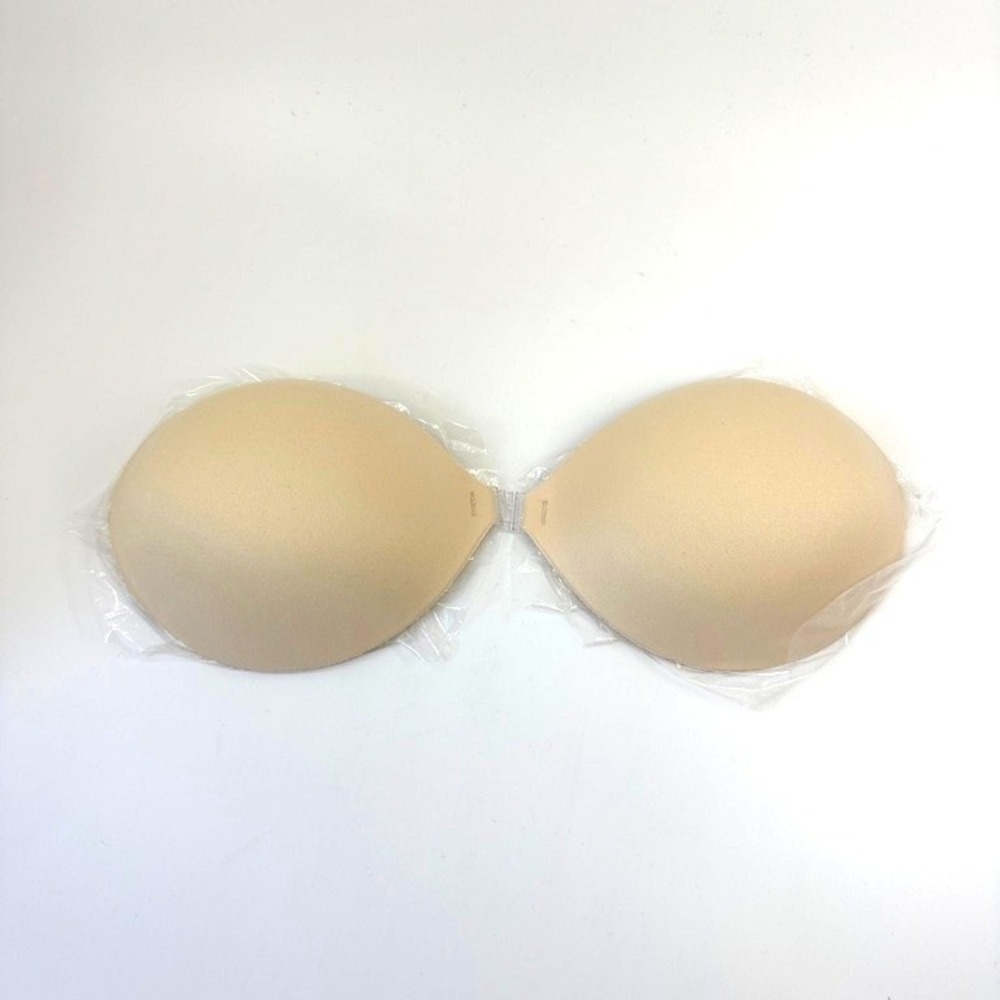 BOOMBA Magic Padded Sticky Bra Sand Size E Adhesive Strapless Backless Cleavage